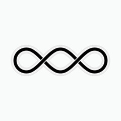 Fototapeta premium Infinity Icon. Unlimited, Endless. Eternity, Forever Symbol - Vector. 