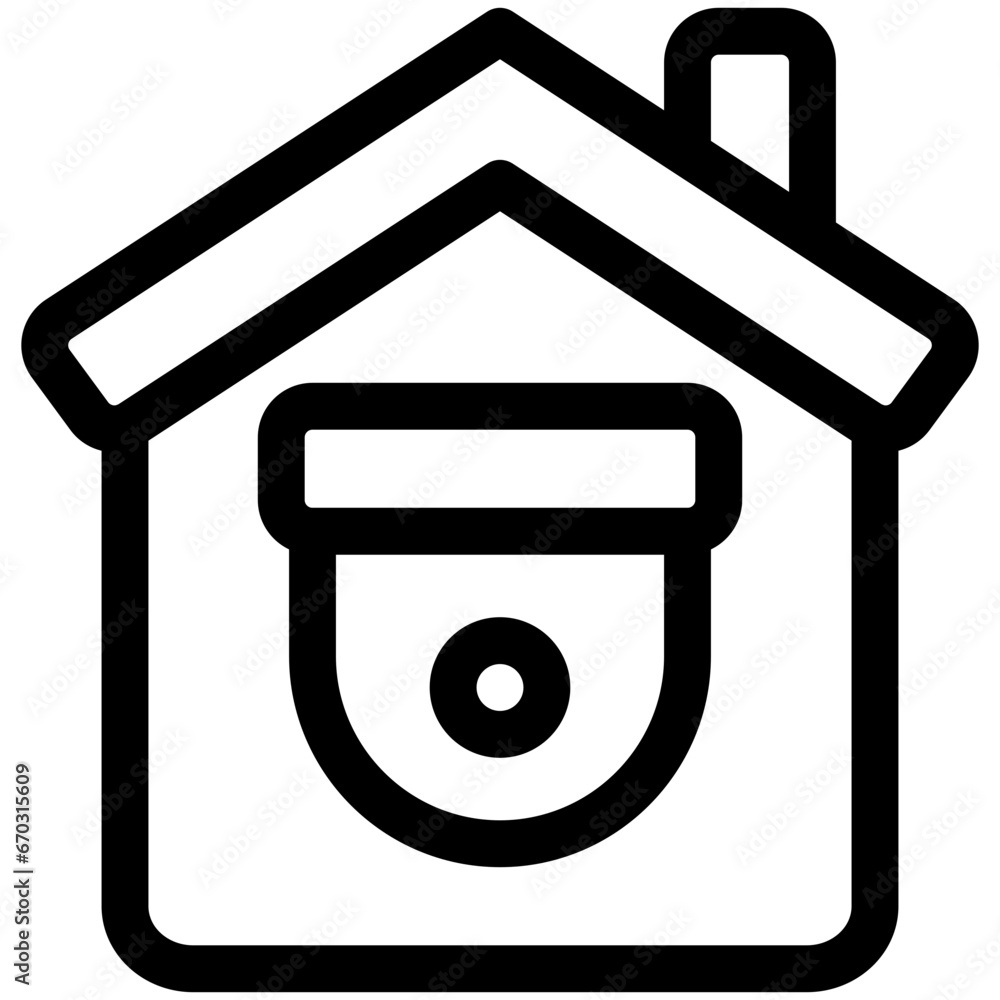 Poster home cctv icon