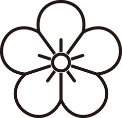Obraz premium 陰梅の花