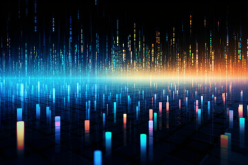 Abstract digital data background