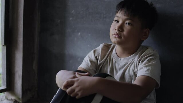 Concepts of violence against children, child labor, child abuse, human trafficking victims World Day Against Child Labor