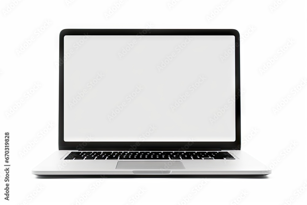 Poster background white space blank laptop isolated notebook computer screen monitor wide front modern nobo