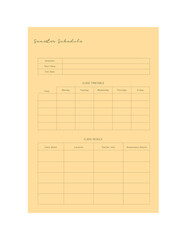 semester schedule planner. 