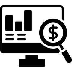 Business and Accounting Glyph icon set