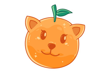 Cute Orange Cartoon Character Design