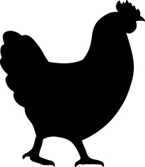 The chicken or rooster and hen for food concept