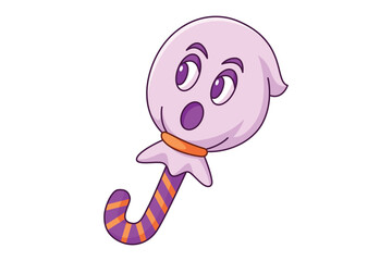 Cute Halloween Candy Cartoon Character Design