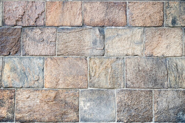 Weathered Rustic Textured Brick Wall Design