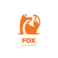 fox modern logo vector