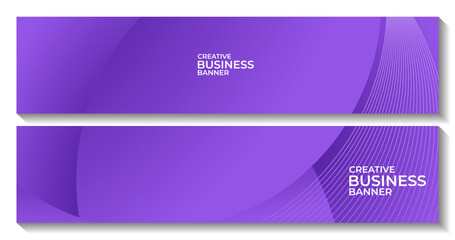 modern abstract banners elegant purple gradient background with lines