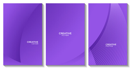 modern cover abstract elegant purple gradient background with lines