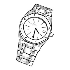 watches hand drawn