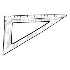 ruler hand drawn illustration