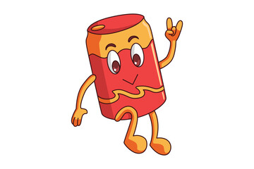 Cute Drinks Cartoon Character Design