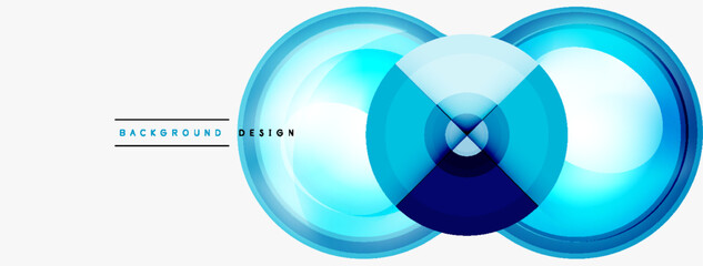 Creative circle geometric abstract background