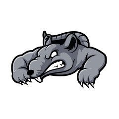 rat mascot logo esport gaming