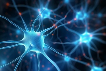 neurons brain nerve cell science anatomy biology micro neural human mobile phone organism biological bio nucleus medicals render three-dimensional nervous head system neurology network impulse - obrazy, fototapety, plakaty