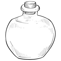 jar bottles hand drawn