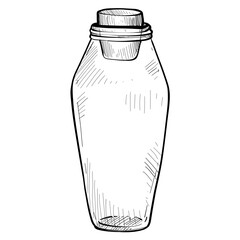 jar bottles hand drawn