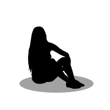 recommend clip art: Women sitting vector