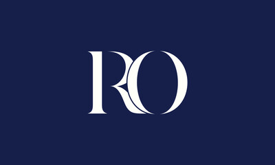 RO logo design vector template