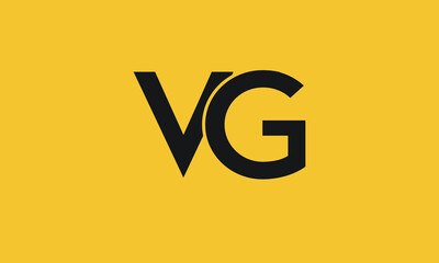 Alphabet letters Initials Monogram logo VG, VG