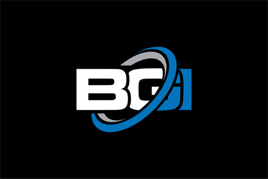 BGI creative letter logo design vector icon illustration