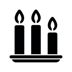 candles icon illustration