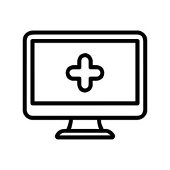 Fototapeta premium medical monitor icon