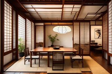 Dinning Room with Japanese Style 