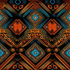 pattern of tribal seamless, silk texture