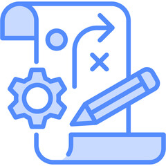 Business And Accounting blue color icon set