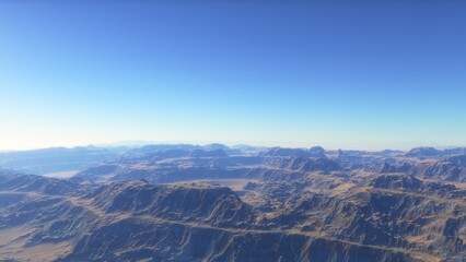 Deserted alien planet