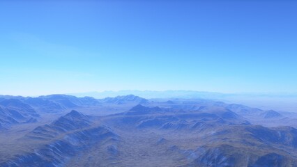 Deserted alien planet