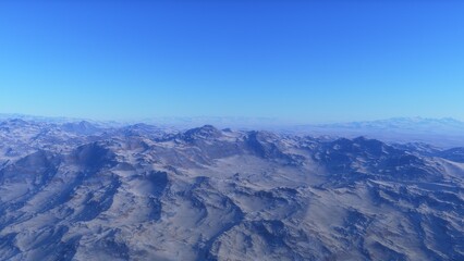 Deserted alien planet