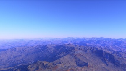 Deserted alien planet