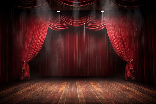 spotlight show curtains red stage theater magic theatre opera interior background scene curtain holiday representation event christmas hall weekend premiere new year film industry