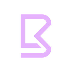 Monogram initial b letter mark logo design. Monogram design vector b logo. Monogram initial letter mark b logo. Design simple b monogram
