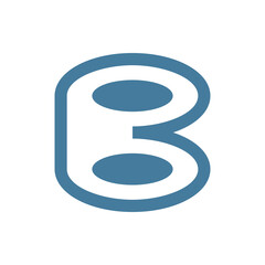 Monogram initial b letter mark logo design. Monogram design vector b logo. Monogram initial letter mark b logo. Design simple b monogram