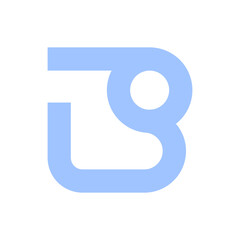 Monogram initial b letter mark logo design. Monogram design vector b logo. Monogram initial letter mark b logo. Design simple b monogram