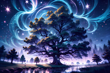 tree of mysterious energy