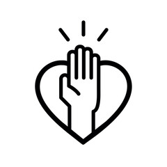 Fototapeta premium hand care icon