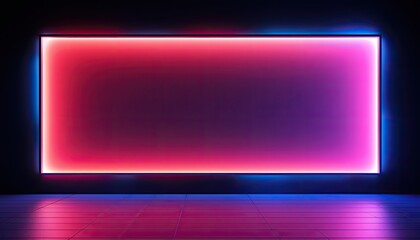Illustration of a Colorful Neon Gradient Studio Background