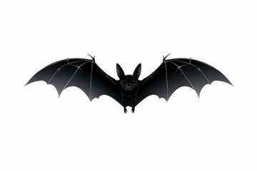 Naklejka premium Bat flying through the air on a white background