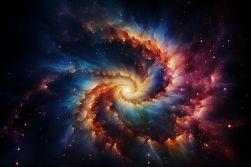 Rainbow Spiral Galaxy