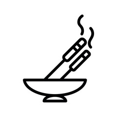 chinese food bowl icon illustration