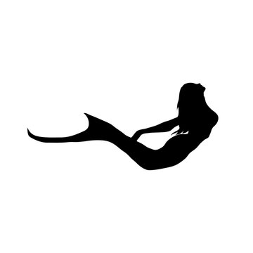 Mermaid silhouette vector