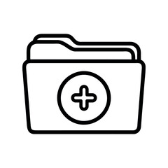 Fototapeta premium hospital folder icon