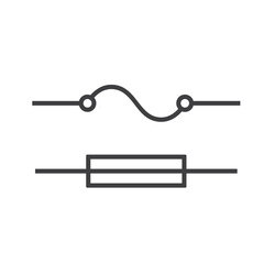 illustration of fuse, a device used as a safety device in an electrical circuit in the event of an excess electrical charge.