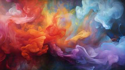 vape and smoke colorful background with dynamic lighting  - obrazy, fototapety, plakaty